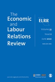 The Economic and Labour Relations Review Volume 33 - Issue 2 -