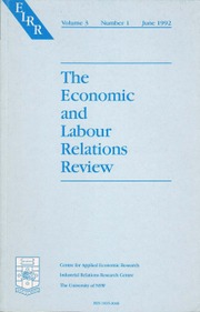 The Economic and Labour Relations Review Volume 3 - Issue 1 -