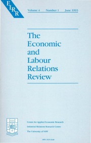 The Economic and Labour Relations Review Volume 4 - Issue 1 -