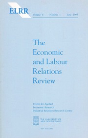 The Economic and Labour Relations Review Volume 6 - Issue 1 -