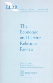 The Economic and Labour Relations Review Volume 7 - Issue 2 -