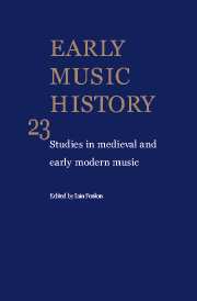 Early Music History Volume 23 - Issue  -