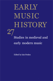 Early Music History Volume 27 - Issue  -