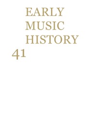 Early Music History Volume 41 - Issue  -