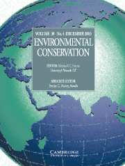 Environmental Conservation Volume 30 - Issue 4 -