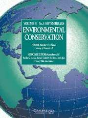 Environmental Conservation Volume 33 - Issue 3 -
