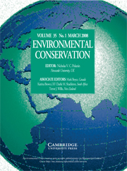 Environmental Conservation Volume 35 - Issue 1 -
