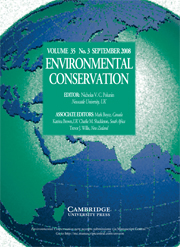 Environmental Conservation Volume 35 - Issue 3 -
