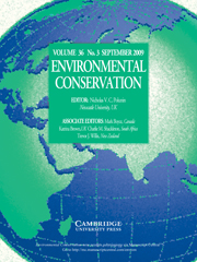 Environmental Conservation Volume 36 - Issue 3 -
