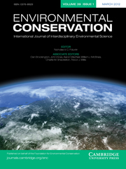 Environmental Conservation Volume 39 - Issue 1 -