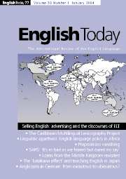 English Today Volume 20 - Issue 1 -