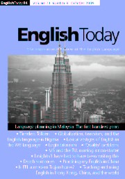 English Today Volume 21 - Issue 4 -