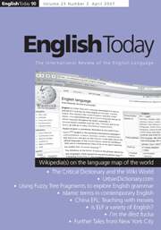 English Today Volume 23 - Issue 2 -