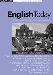 English Today Volume 24 - Issue 3 -