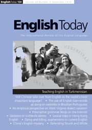 English Today Volume 26 - Issue 4 -