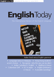 English Today Volume 29 - Issue 2 -