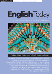 English Today Volume 30 - Issue 2 -