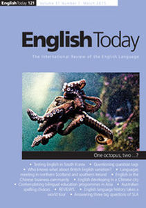 English Today Volume 31 - Issue 1 -
