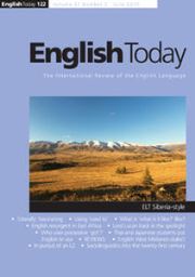 English Today Volume 31 - Issue 2 -