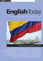English Today Volume 32 - Issue 2 -
