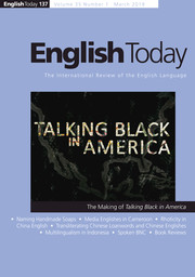 English Today Volume 35 - Issue 1 -
