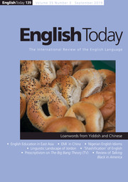 English Today Volume 35 - Issue 3 -