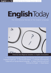 English Today Volume 35 - Issue 4 -