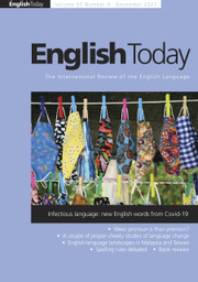 English Today Volume 37 - Issue 4 -