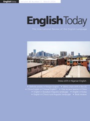English Today Volume 40 - Issue 1 -