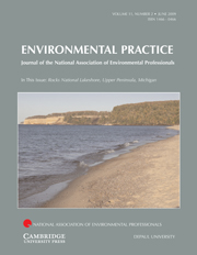 Environmental Practice Volume 11 - Issue 2 -