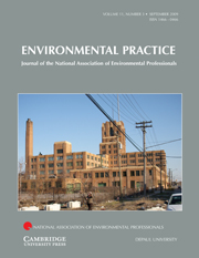 Environmental Practice Volume 11 - Issue 3 -