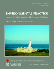 Environmental Practice Volume 9 - Issue 2 -