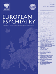European Psychiatry Volume 20 - Issue 4 -