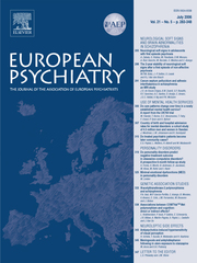 European Psychiatry Volume 21 - Issue 5 -