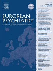 European Psychiatry Volume 21 - Issue 8 -