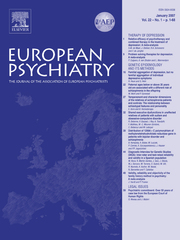 European Psychiatry Volume 22 - Issue 1 -