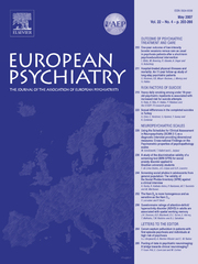 European Psychiatry Volume 22 - Issue 4 -