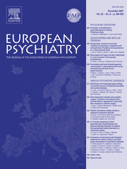 European Psychiatry Volume 22 - Issue 8 -