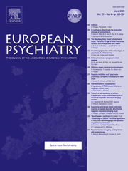 European Psychiatry Volume 23 - Issue 4 -
