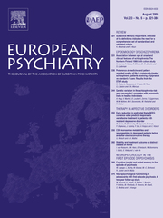 European Psychiatry Volume 23 - Issue 5 -