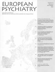 European Psychiatry Volume 10 - Issue 6 -