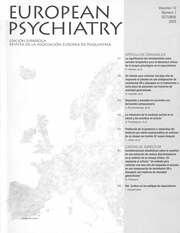 European Psychiatry Volume 10 - Issue 7 -
