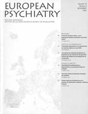European Psychiatry Volume 10 - Issue 8 -