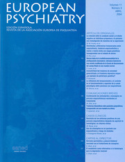European Psychiatry Volume 11 - Issue 3 -