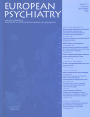 European Psychiatry Volume 11 - Issue 6 -