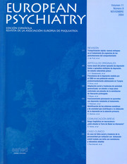 European Psychiatry Volume 11 - Issue 8 -