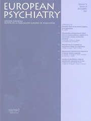 European Psychiatry Volume 14 - Issue 8 -