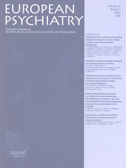 European Psychiatry Volume 15 - Issue 3 -