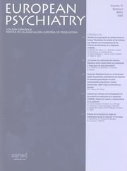 European Psychiatry Volume 15 - Issue 4 -