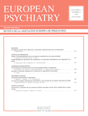 European Psychiatry Volume 5 - Issue 6 -